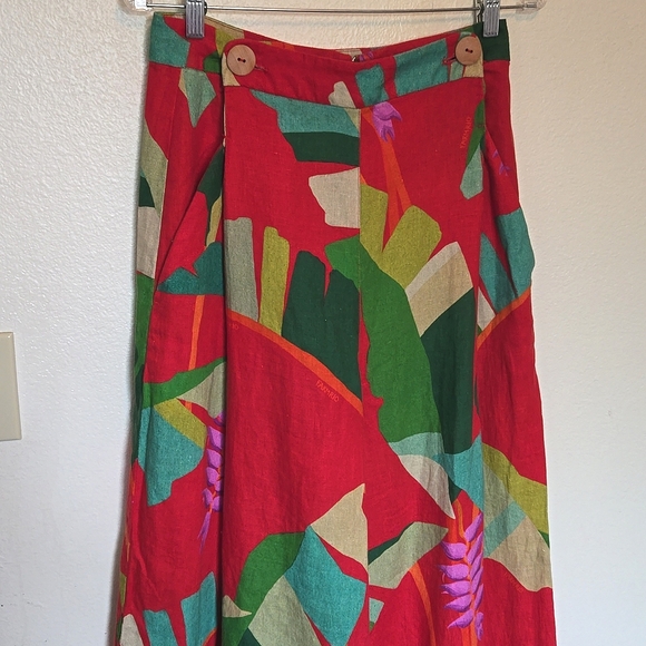 Farm Rio Heliconia linen pants - Picture 3 of 13